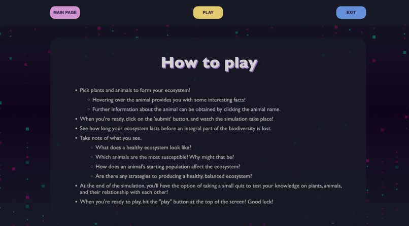 EcoSim – screenshot 2