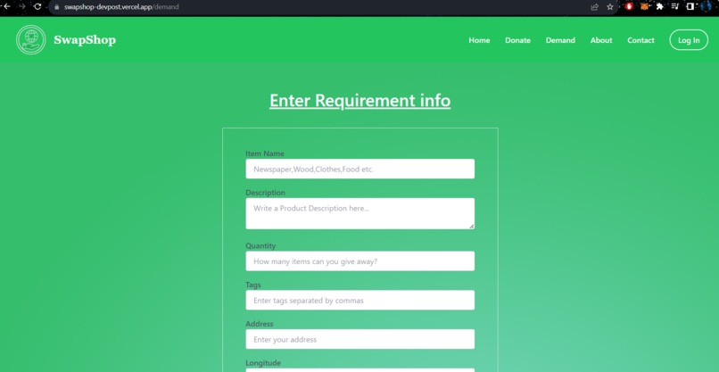 SwapShop - Promoting Sustainability – screenshot 5