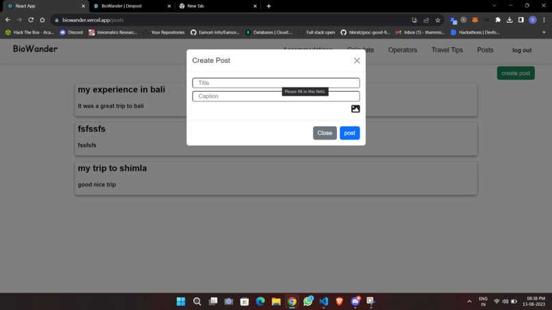 BioWander – screenshot 2