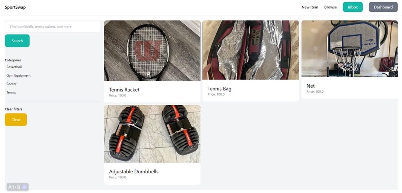 SportSwap – screenshot 3