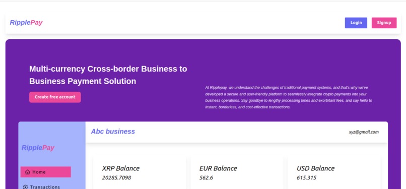 RipplePay – screenshot 1