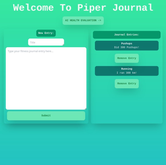 Piper Journal – screenshot 1