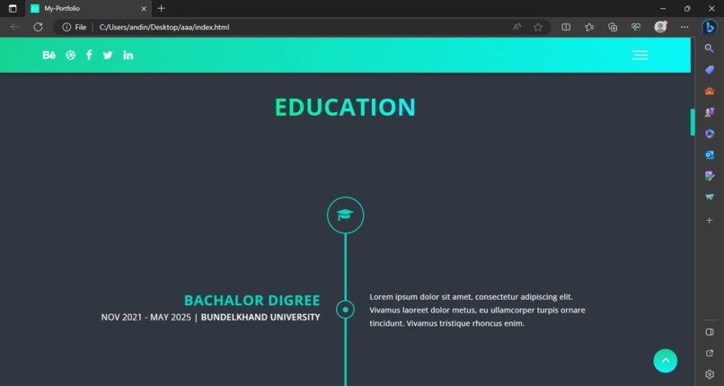 Portfolio  – screenshot 4