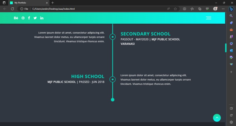 Portfolio  – screenshot 5