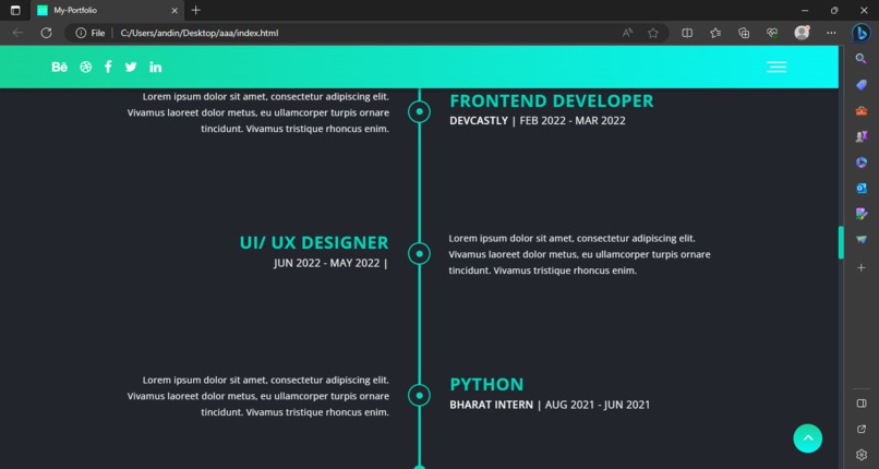 Portfolio  – screenshot 7