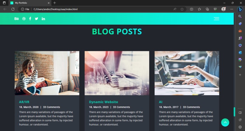 Portfolio  – screenshot 11