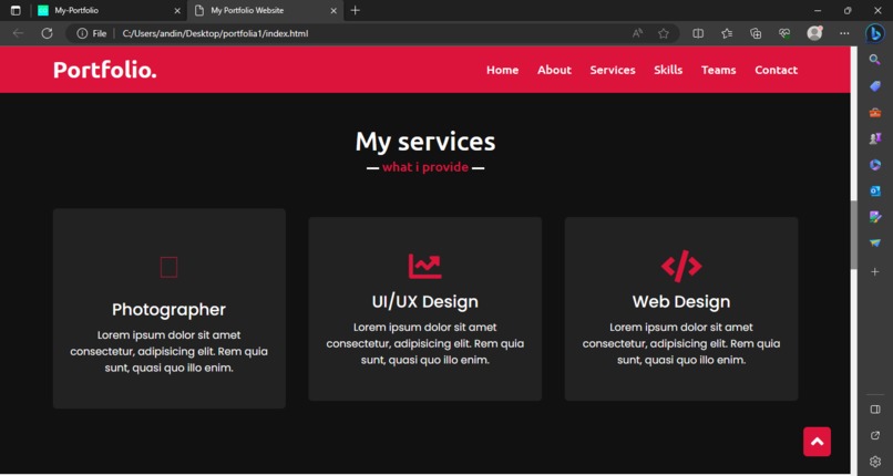 Portfolio  – screenshot 15