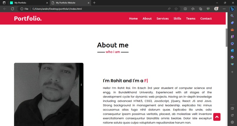 Portfolio  – screenshot 14