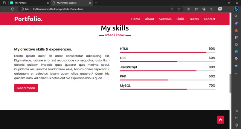 Portfolio  – screenshot 16