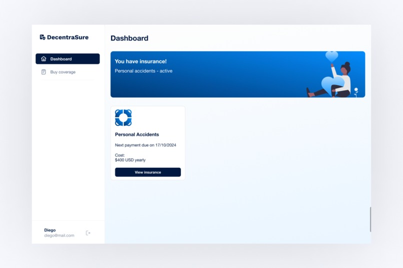 DecentraSure – screenshot 1