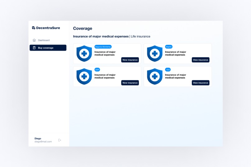 DecentraSure – screenshot 2