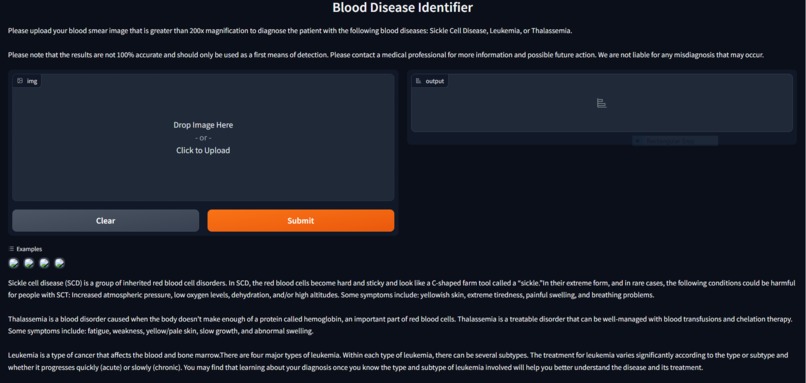Blood Cell Disease Identifier using Machine Learning – screenshot 1