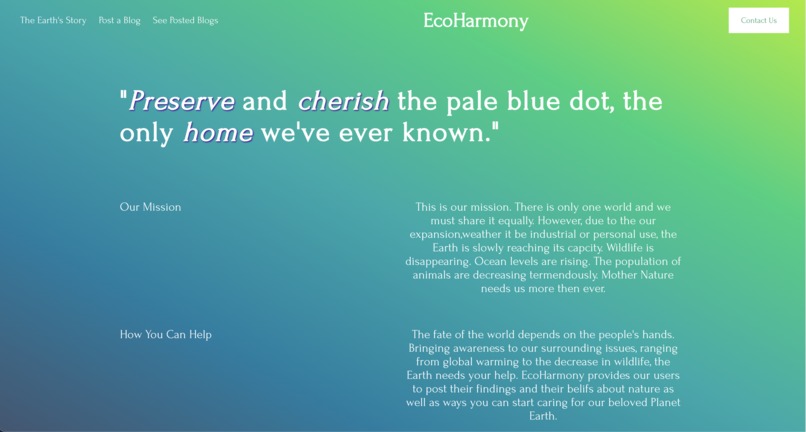 EcoHarmony – screenshot 1
