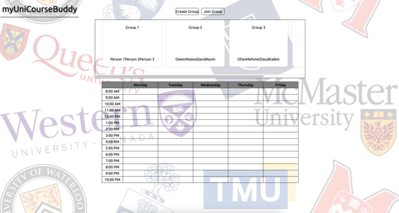 myUniCourseBuddy – screenshot 1