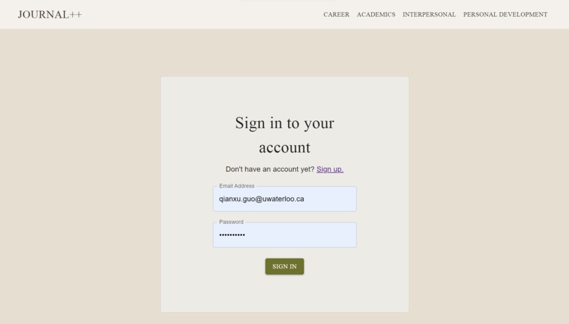 Journal++ – screenshot 1