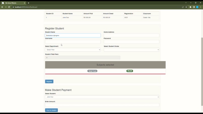 SchoolWebsite – screenshot 4
