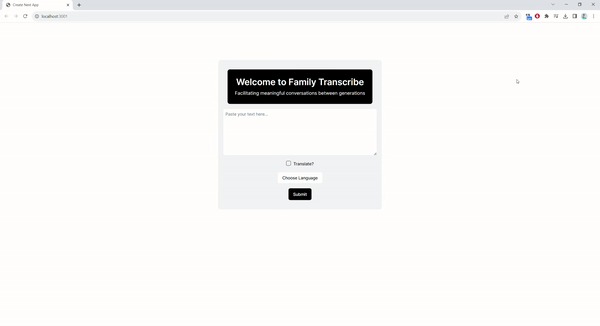 Family Transcribe – screenshot 1