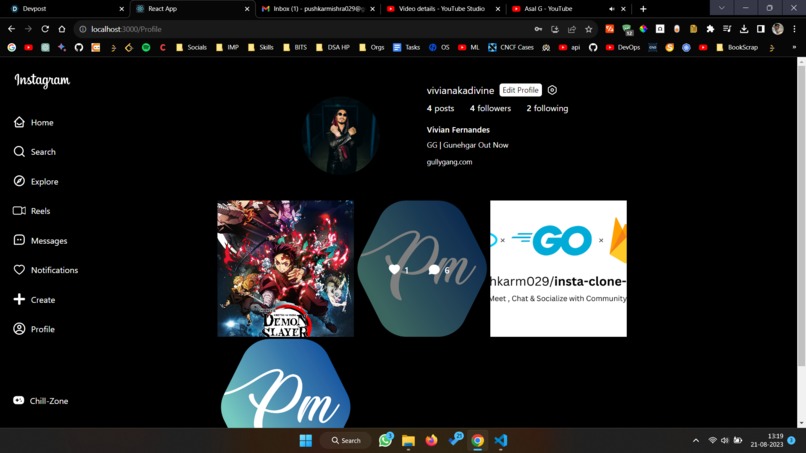 insta-clone-app – screenshot 3