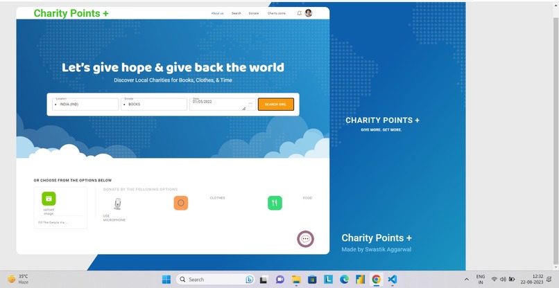 Charity-Points – screenshot 1