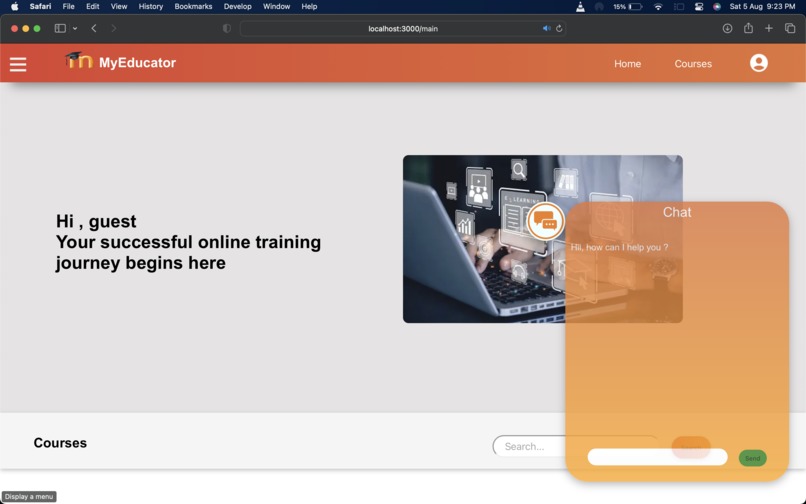 virtual learning  – screenshot 1