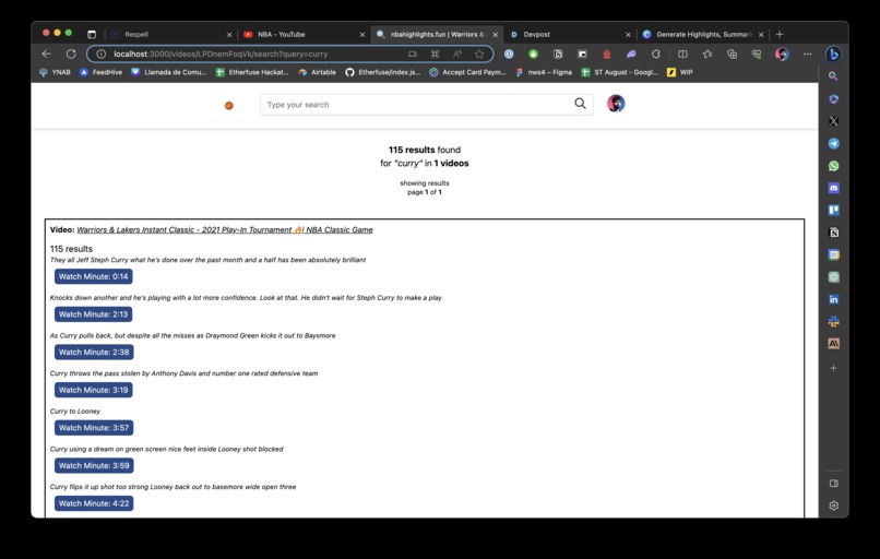 nbasearch – screenshot 2
