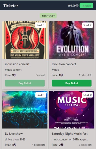 Ticketer – screenshot 1