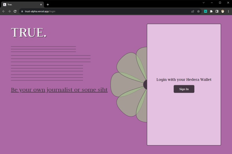 True – screenshot 3