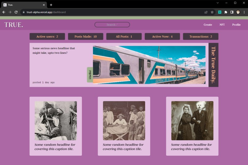 True – screenshot 4