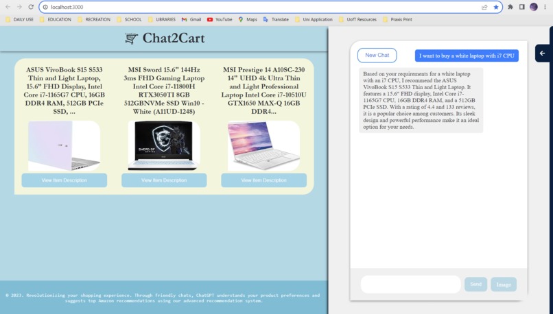 Chat2Cart – screenshot 2