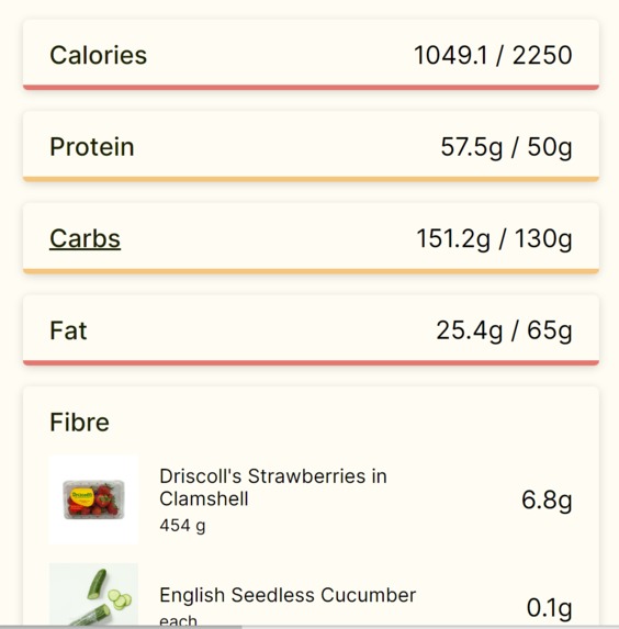 NutriCart – screenshot 2