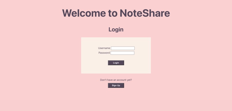 NoteShare – screenshot 1