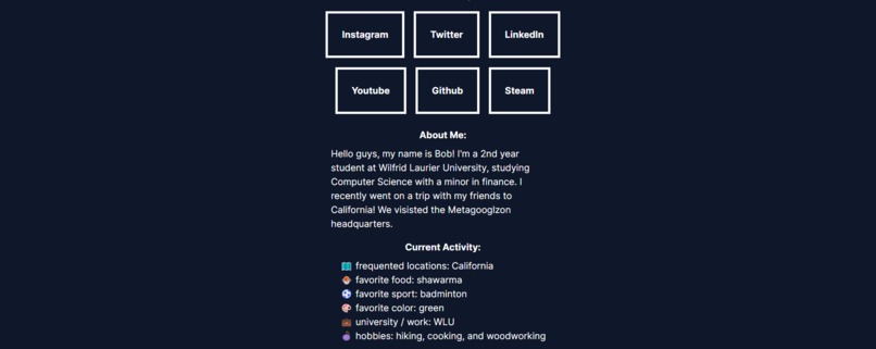 VAB (Virtual About Me) – screenshot 3