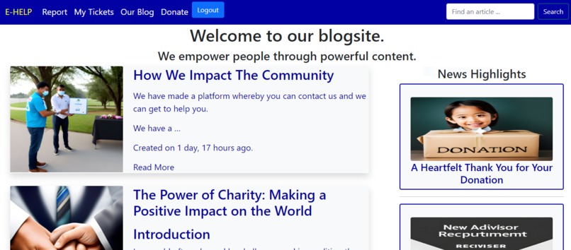 E-HELP PLATFORM – screenshot 7