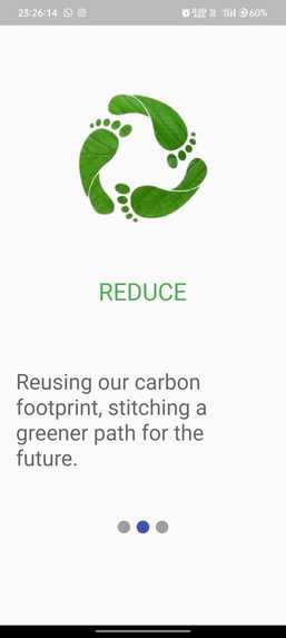 EcoTrace: a carbon footprint app – screenshot 3