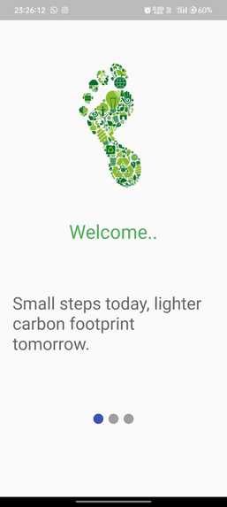EcoTrace: a carbon footprint app – screenshot 4