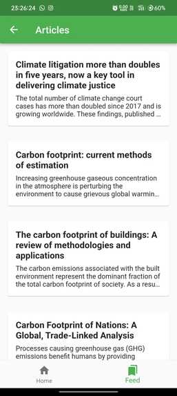 EcoTrace: a carbon footprint app – screenshot 7