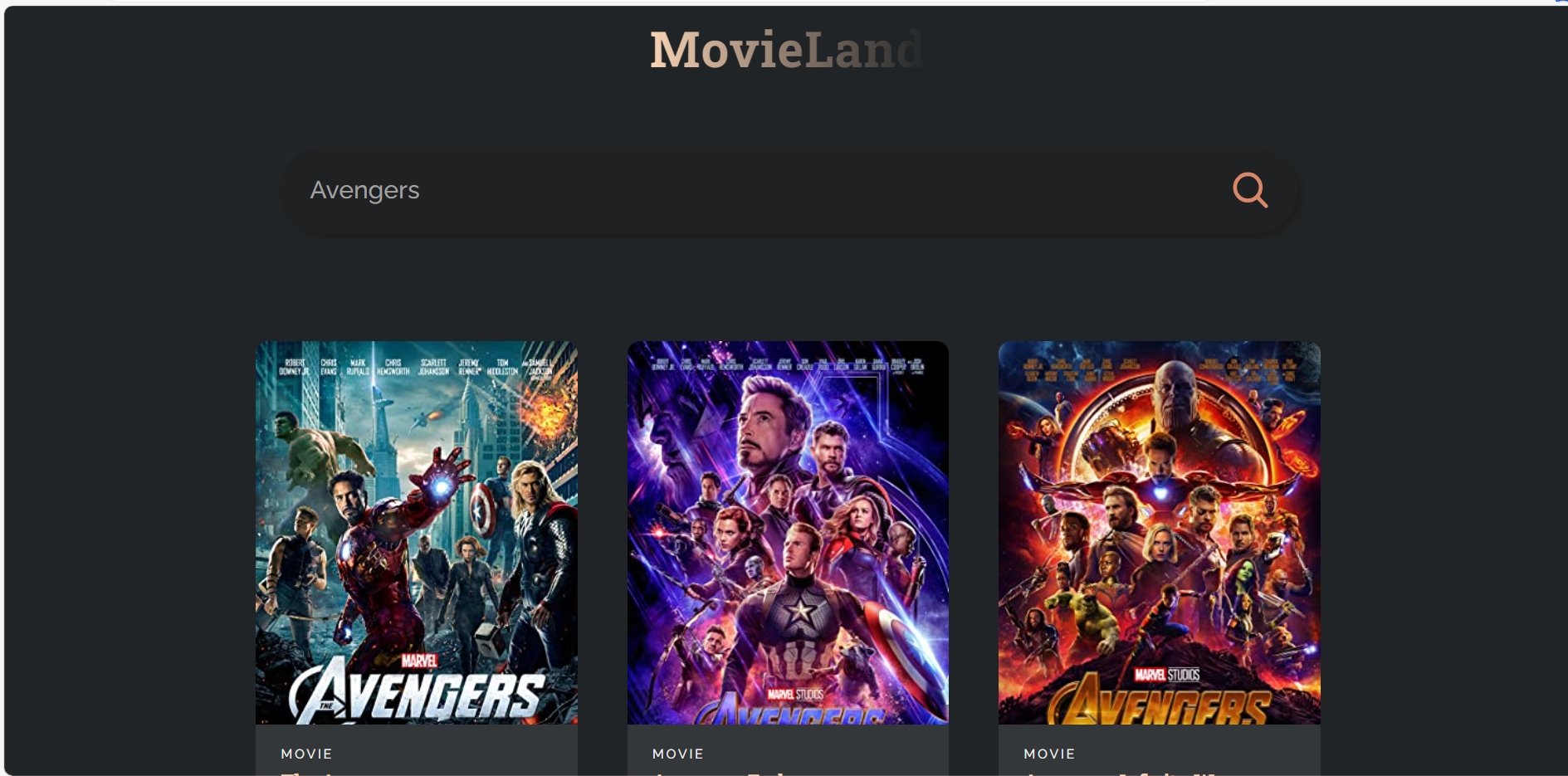 Movie App Devpost