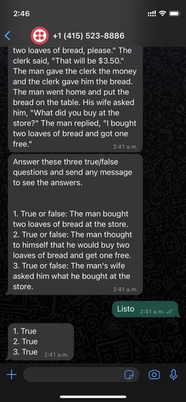 Comprend-o-bot – screenshot 2