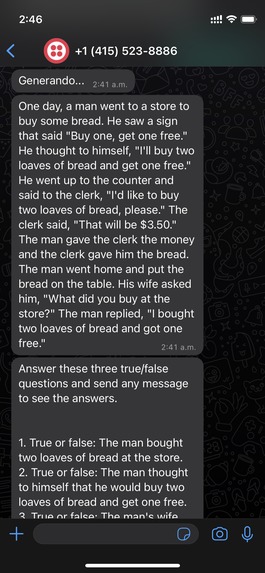 Comprend-o-bot – screenshot 3