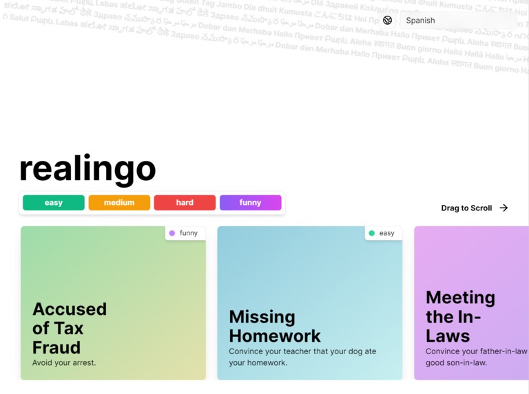 realingo – screenshot 2