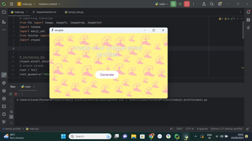 emojitar – screenshot 1