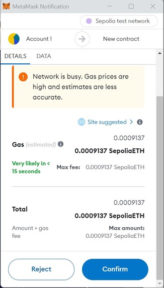 Basic Smart Contract – screenshot 2
