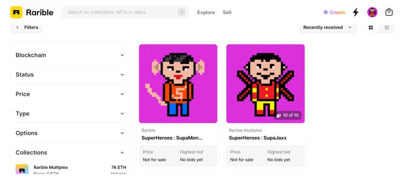 Non-Fungible Token (NFT) Creation – screenshot 1