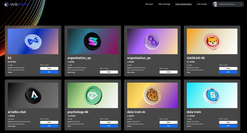 WeData plus – screenshot 2