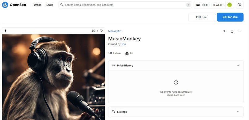 NFT Creation – screenshot 2