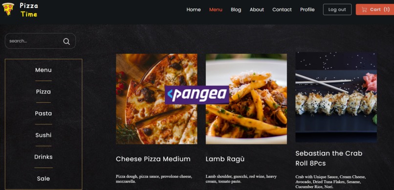 A better Pizza Time App with Pangea – screenshot 1