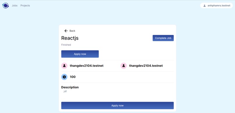 Smart Contract for Remote Jobs – screenshot 1