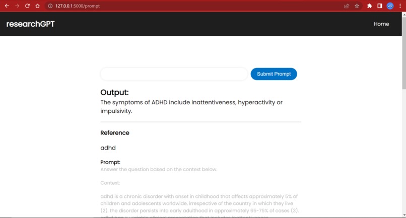 Ai research gpt – screenshot 1