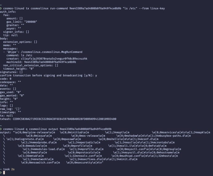 cosmos-linux – screenshot 2