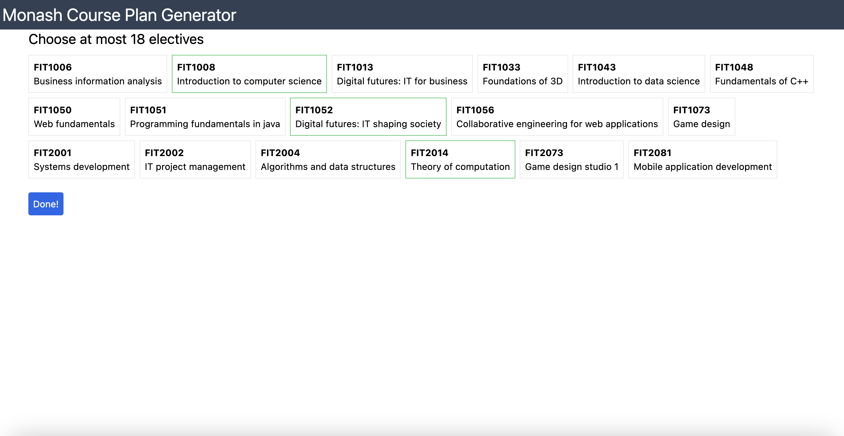 Course Plan Generator | Devpost